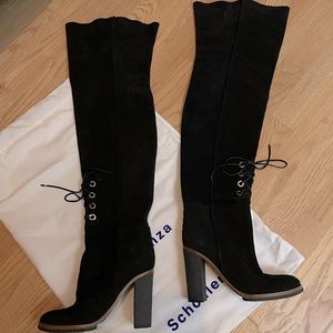 Overt the knee suede boots from Barney’s NewYork
